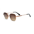 Classical Full Rim Round Shape Anti UV400 Handmade Metal Sunglasses